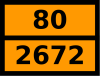 Gefahrentafel 80-2672