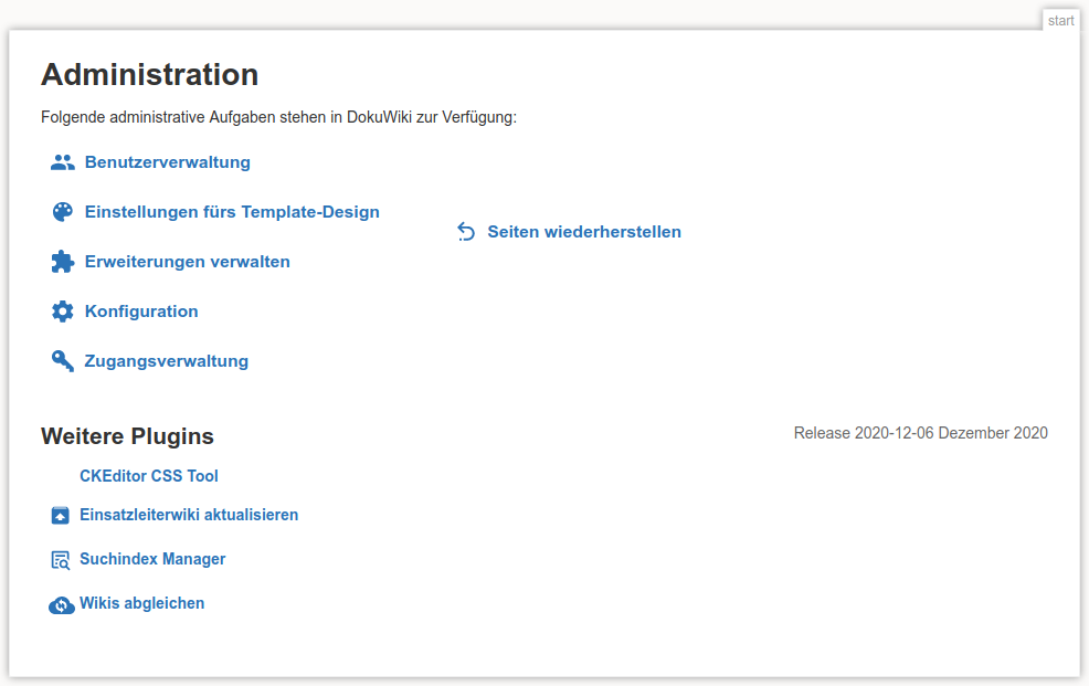 Sync Plugin Datenbestand Des Lokalen Wikis Mit Dem Einsatzleiterwiki Server Synchronisieren Einsatzleiterwiki