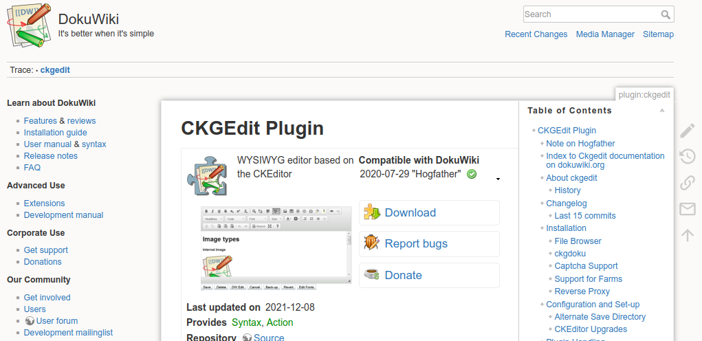 DokuWiki-Plugin-Verzeichnis